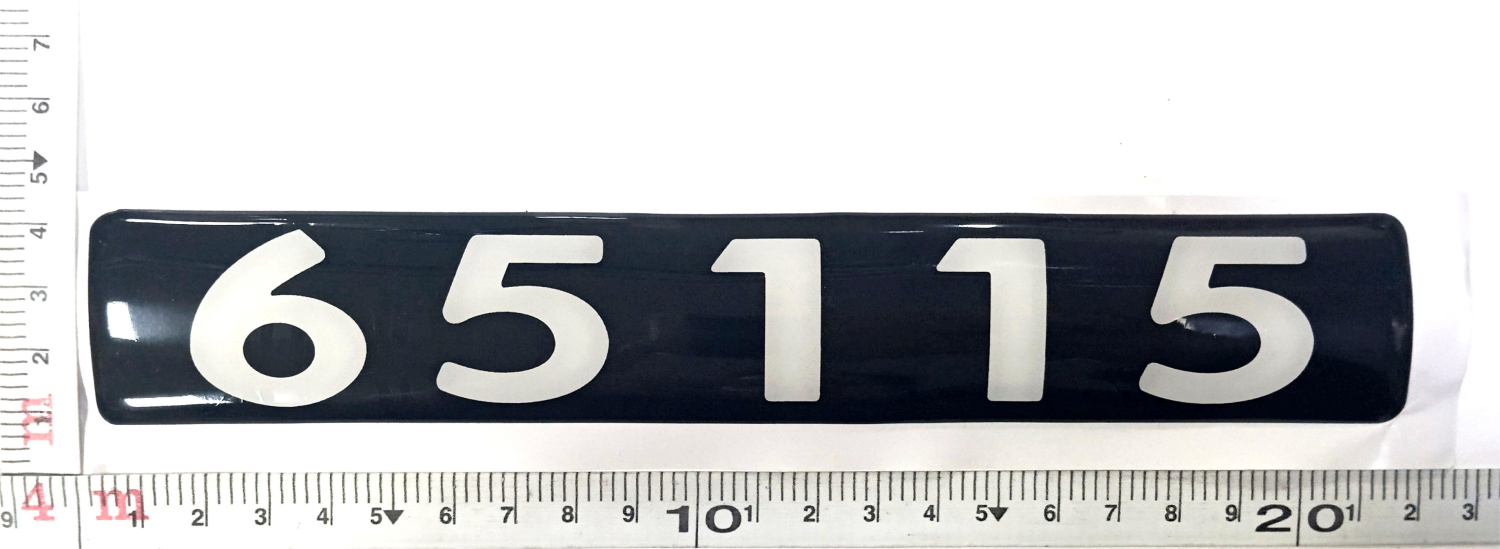 Табличка кабины 65115 клеящаяся