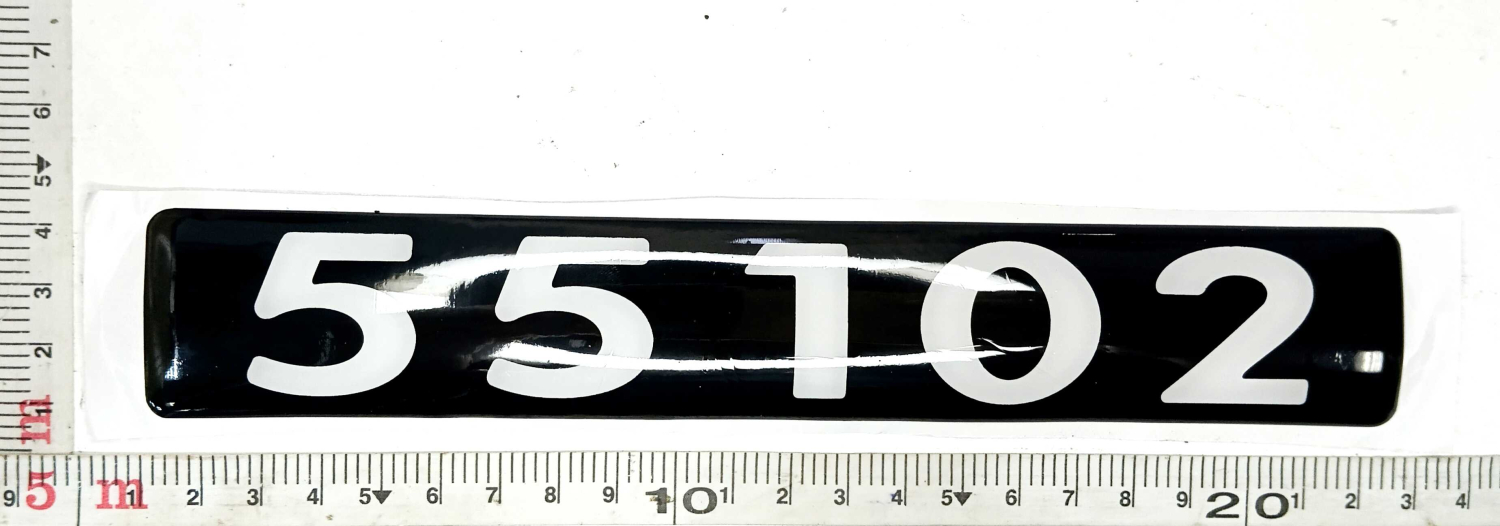 Табличка кабины 55102 клеящаяся