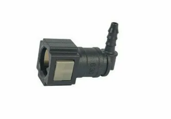 Штуцер быстросъемный топливной трубки D 6.3 (угловой) под Ø 5 трубку