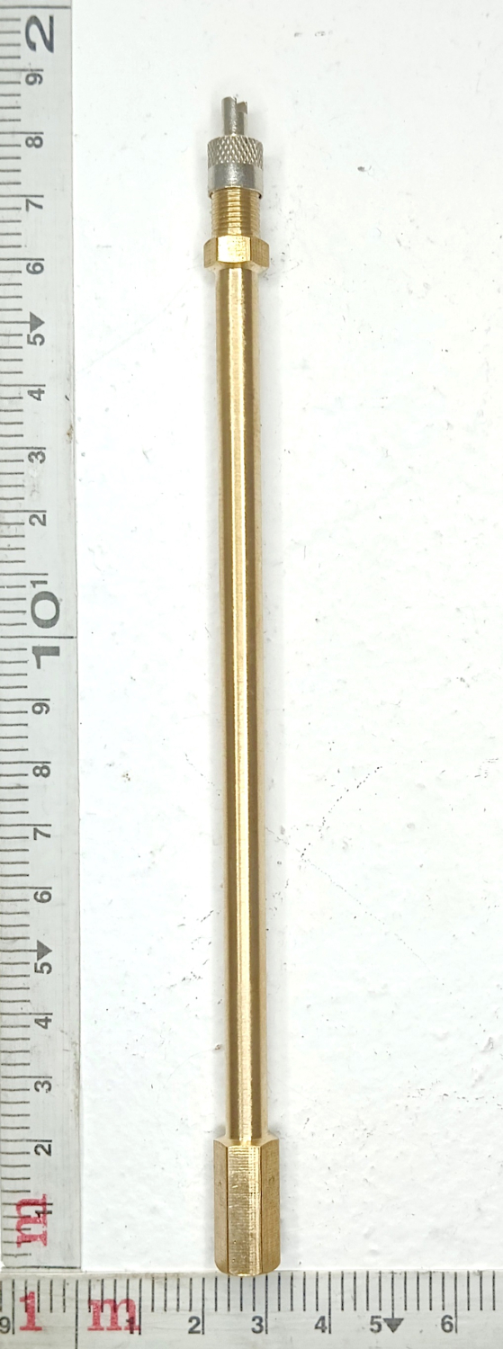 Удлинитель вентиля шинный 18 см латунь L=180  мм